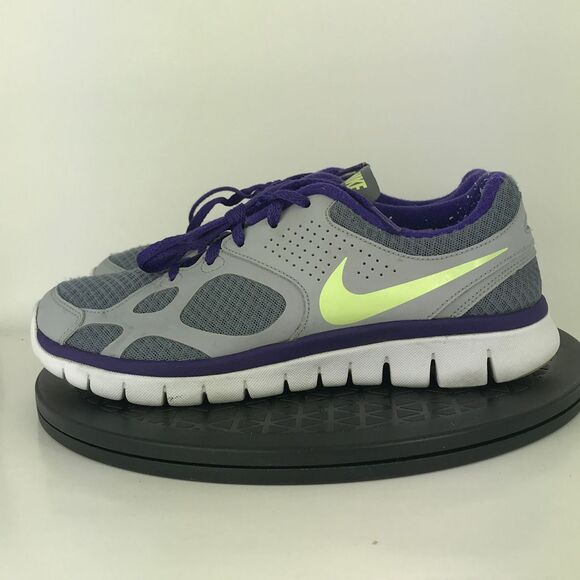 Nike Flex Gray/Purple Athletic Running Shoes 512108-014 Women's Size 8.5 - Picture 8 of 12